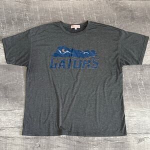 Poppy & Pine University of Florida Gators Relaxed Fit T Shirt Womens L Grey NCAA